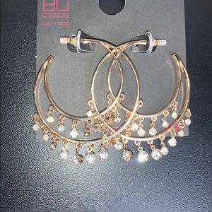 Semi hoop earrings